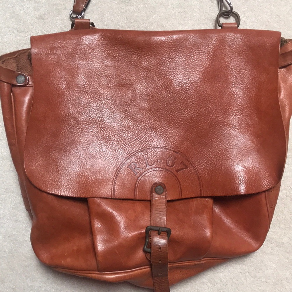 Polo Ralph Lauren Leather Mail Bag